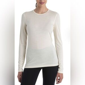 Icebreaker Merino 200 Oasis Long Sleeve Crew Thermal Top Sz L New Zealand Merino